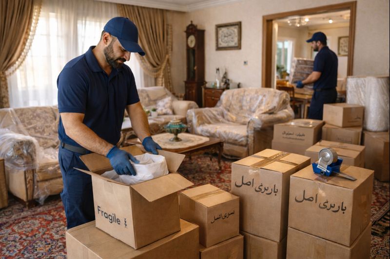 بسته بندی اثاثیه منزل